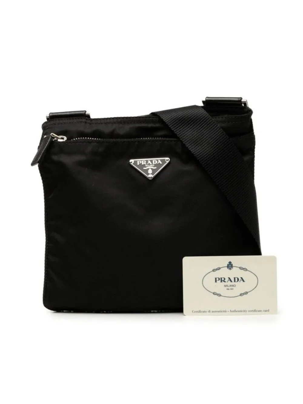 Prada Shoulder Bag Black Nylon